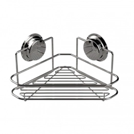 Εταζέρα Γωνιακή Με Βεντούζες 21,5x13,1εκ. Chrome Elementals Sealskin 66362364718