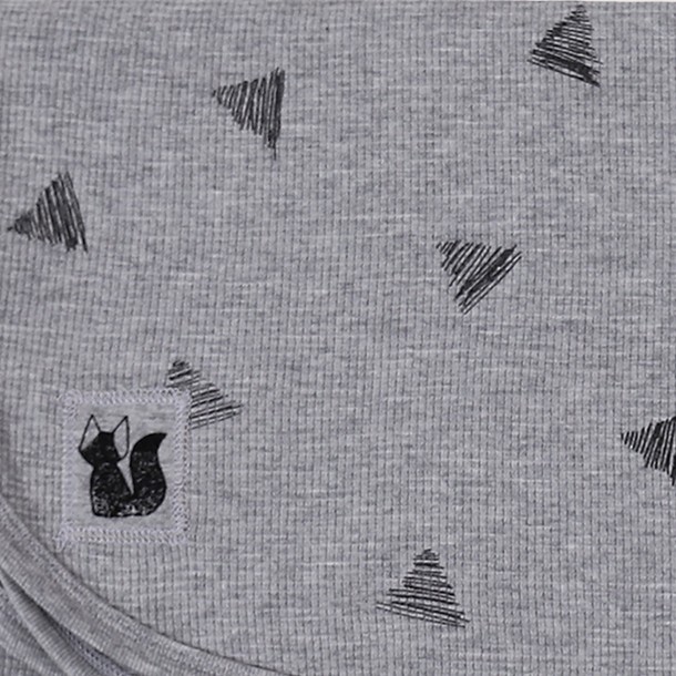 Κουβέρτα Πικέ Βαμβακερή 75x100εκ. Grey Minene 10221003720OS