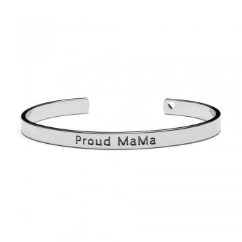 Βραχιόλι-Χειροπέδα Mama Silver Proud Mama PM-422