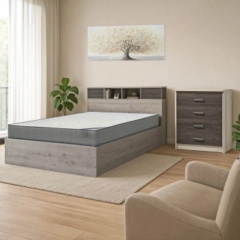 Φοιτητικό πακέτο επίπλων κρεβατοκάμαρας Dwell pakoworld σετ 3τεμ