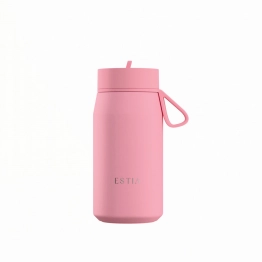 Θερμός Με Καλαμάκι Ανοξείδωτος Rose Pulse Save The Aegean Estia 360ml 01-42721