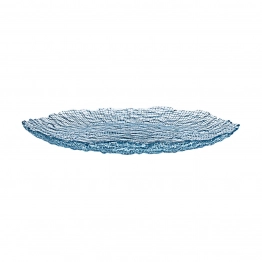 Πιατέλα Σερβιρίσματος Γυάλινη Μπλε 32x2,9εκ. Roche Estia 07-39493