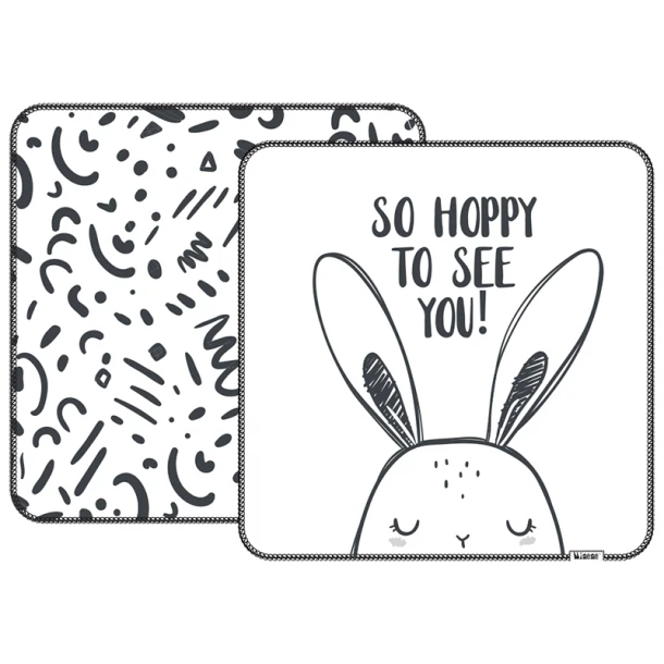 Πάνα Αγκαλιάς Βαμβακερή 76x76εκ. Black-White Minene 19308003390OS