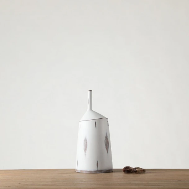 Βάζο Ανάγλυφο Polyresin Λευκό ESPIEL 19,5x42,5εκ. FIK371