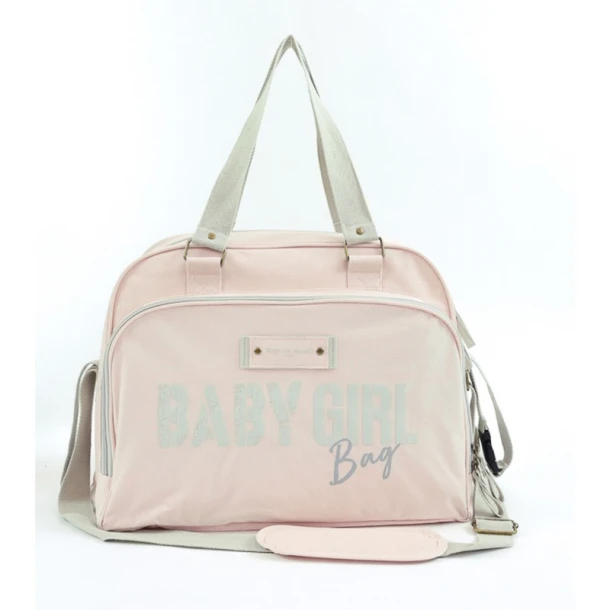 Τσάντα 30x22x42εκ. Με Αλλαξιέρα Tote Bag Simply Vintage Pink BoB Paris BOB-216710_080