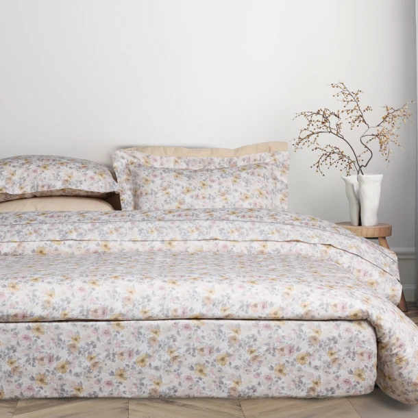 Σετ Σεντόνια Βαμβακοσατέν King 260x280εκ. Prestige 1720 Grey-Taupe Das Home