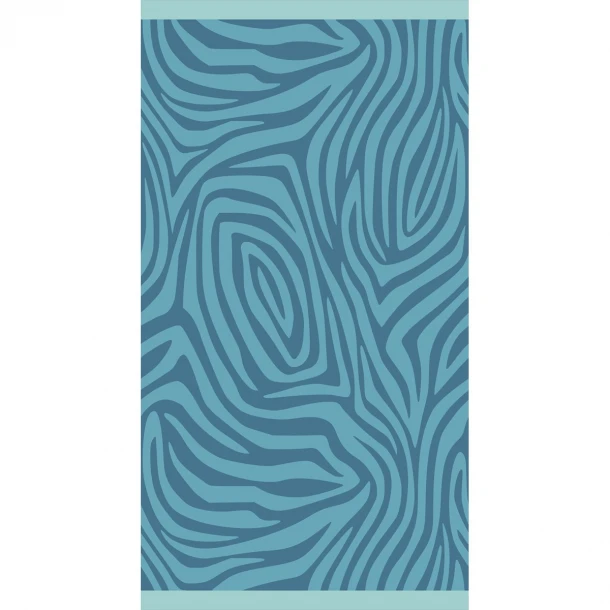 Πετσέτα Θαλάσσης Βαμβακερή Velour Blue 86x160εκ. Zebra Melinen 20004872