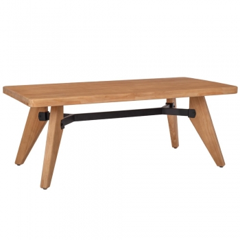 Τραπεζάκι Σαλονιού Ξύλινο Πεύκου Natural iliadis 120x60x47εκ. 92145