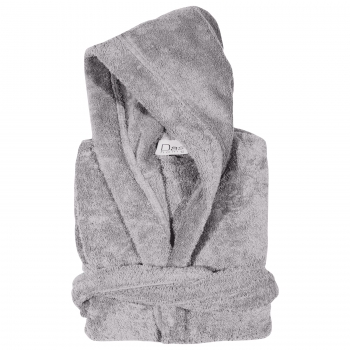 Μπουρνούζι Ενηλίκων Βαμβακερό Medium Casual 5902 Γκρι Das Home