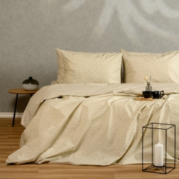Σετ Σεντόνια Βαμβακερά Μονά 170x270εκ. Chantal Beige Urban Line Melinen 20004507