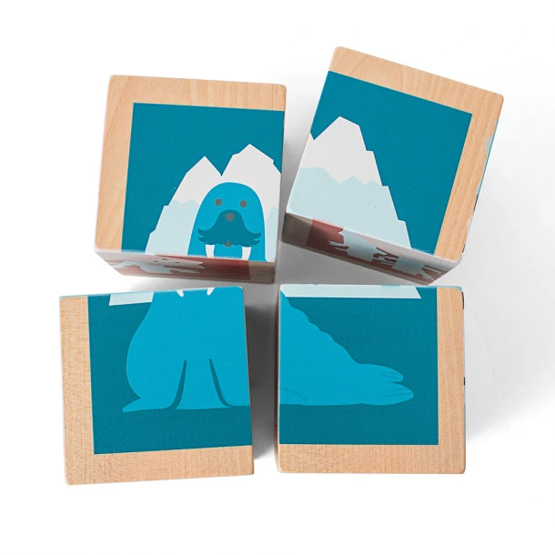 Παιχνίδι Puzzle Ξύλινων Κύβων BS Toys GA499