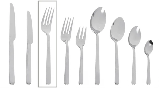 Πηρούνι Φαγητού Ανοξείδωτο 18/0 Fortune ESPIEL 20,5εκ.-4mm CUS304K12