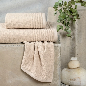 Σετ Πετσέτες 3τμχ Βαμβακερές Haus Beige Melinen 20004451