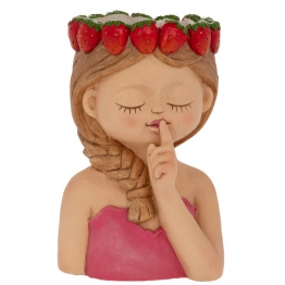 Κασπώ Polyresin Κορίτσι Με Φράουλες 27,5x25x43εκ. iliadis 92988