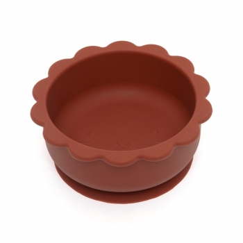 Μπωλ Σιλικόνης Με Βεντούζα Lion Baked Clay 12x11x5εκ. Petit Monkey  PTM-SB4