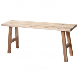 Διακοσμητικός Πάγκος Teak Wood 100x25x42εκ. MRShome 0047000