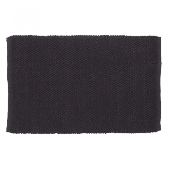 Ταπέτο Μπάνιου Αντιολισθητικό Polyester 60x90εκ. Delhi Dark Grey Sealskin 800109