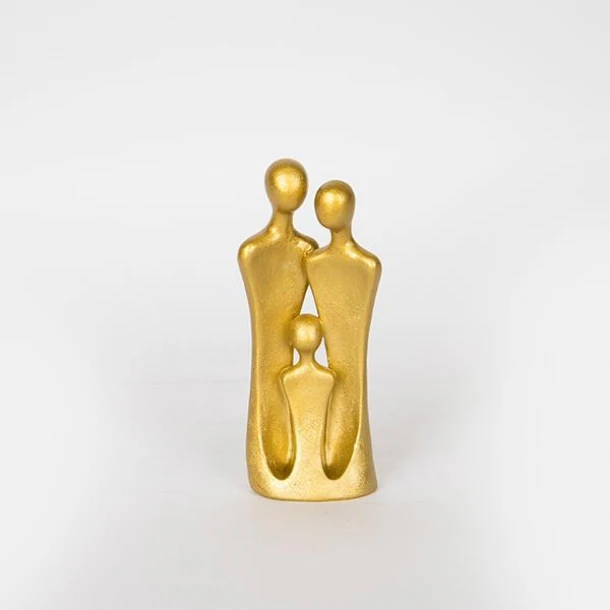 Διακοσμητική Επιτραπέζια Φιγούρα Οικογένεια Polyresin Χρυσή 7x4x16εκ. ESTHETI 752-27110