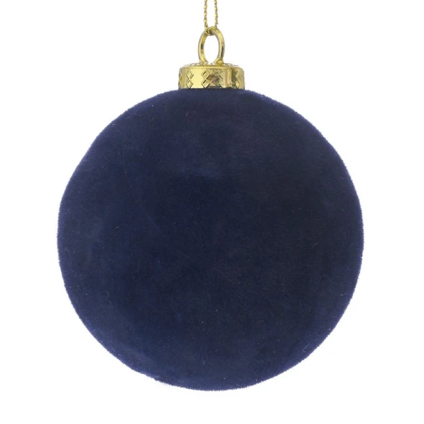 Χριστουγεννιάτικη Μπάλα Βελούδινη Μπλε 8εκ. iliadis 81776
