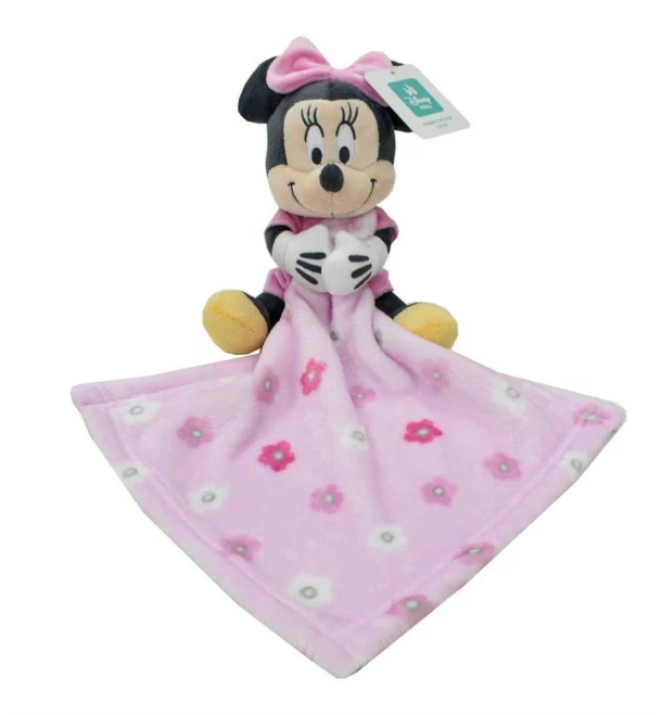 Πανάκι Παρηγορίας Fleece 30x30εκ. Με Λούτρινο 25εκ. Minnie 37 Pink Disney Home