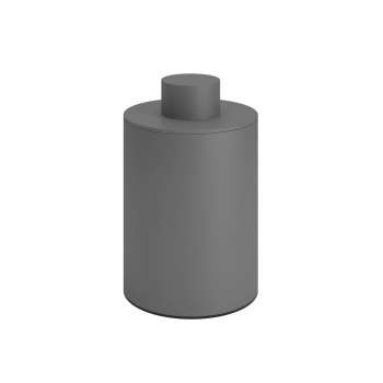 Δοχείο Αποθήκευσης Με Καπάκι Ανοξείδωτο Matt Concrete Grey Pam & Co Φ8x15εκ. 94-163