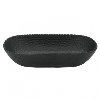 Διακοσμητική Πιατέλα Κεραμική Μαύρη Art Et Lumiere 37,5x16,5x7εκ. 30811