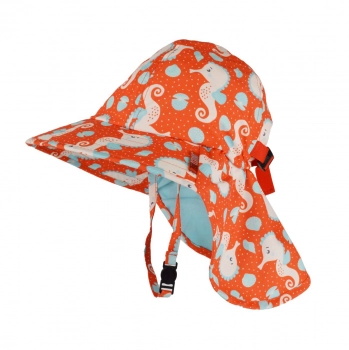 Αντηλιακό Cape Καπέλο 6-24μηνών UPF50 Sunhat Seahorse Zoocchini ZOO15068