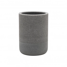 Ποτηροθήκη Ρητίνης Γκρι Stone estia 7,5x10,5εκ. 02-13387