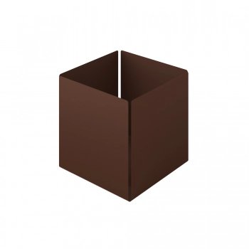 Θήκη Οργάνωσης Ανοξείδωτη Matt Wenge Pam & Co 13x13x13εκ. 118-943