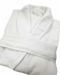 Μπουρνούζι Πικέ Βαμβακερό Με Γιακά Large-Extra Large Plain