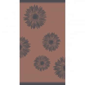 Πετσέτα Θαλάσσης Βαμβακερή Velour Brown 86x160εκ. Flower Melinen 20004876