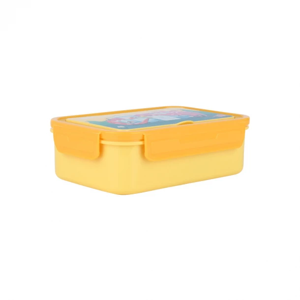 Φαγητοδοχείο Παιδικό 2 Ανοξείδωτων Θέσεων Με Πιρούνι-Κουτάλι-Μαχαίρι 900ml-20x13,2x7εκ. Fortress Dragon Save The Aegean Estia  01-33699