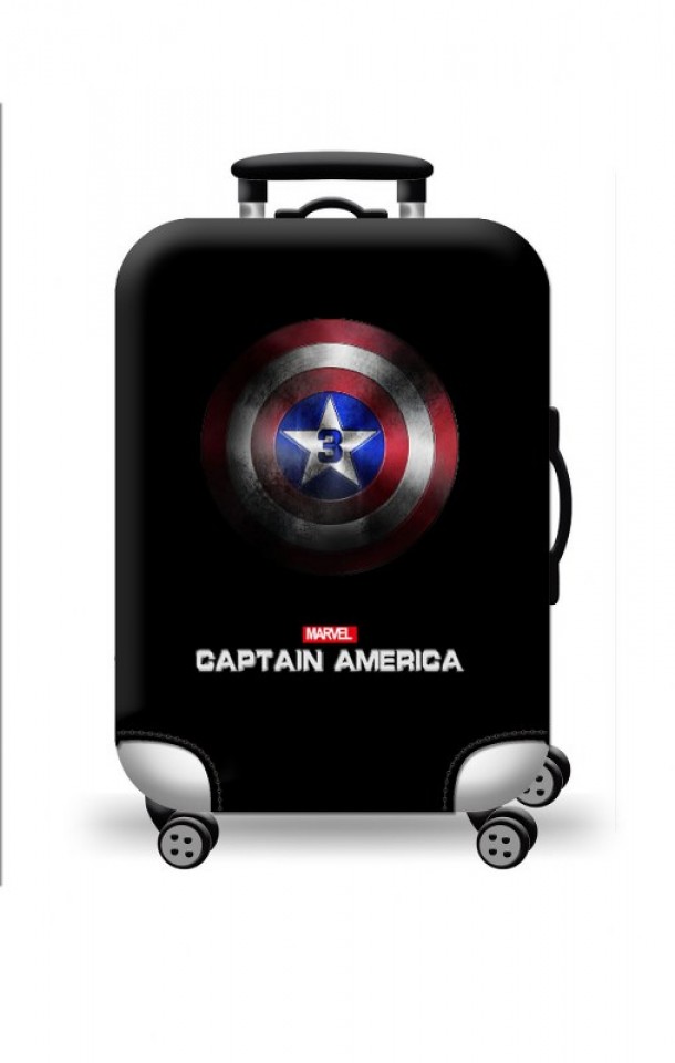 Κάλυμμα Βαλίτσας Small 46-53εκ. Amber Captain America AM279-01