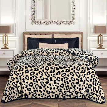 Κουβέρτα Βελουτέ Supersoft Υπέρδιπλη 220x240εκ. Essential 2468 Honey Greenwich Polo Club