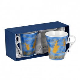 Σετ 2τμχ Κούπες Πορσελάνης WM Collection 280ml Ν947/2Μ