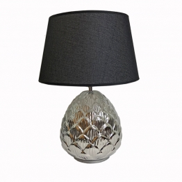 Φωτιστικό Επιτραπέζιο Κεραμικό Μαύρο-Ασημί Art Et Lumiere 40x56εκ. 10487