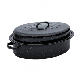 Γάστρα Εμαγιέ Enamel Με Σχάρα 46x32x18εκ.-7,8lt Estia 01-9052