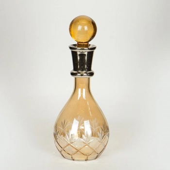 Καράφα Γυάλινη-Μεταλλική Μελί-Ασημί 11x22εκ. ESTHETI 752-10532