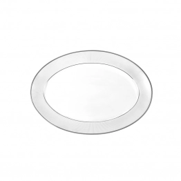 Πιατέλα Οβάλ Πορσελάνης Λευκή Classic Stripes Oriana Ferelli 25εκ. PR17310216