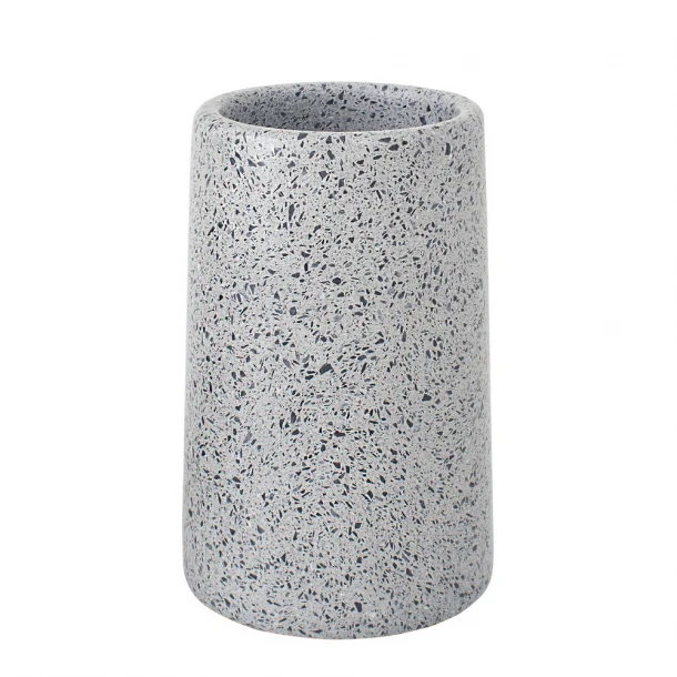Ποτηροθήκη Από Μάρμαρο Γκρι Φ7,5x12,3εκ.-250ml Q BATH AWD02341555