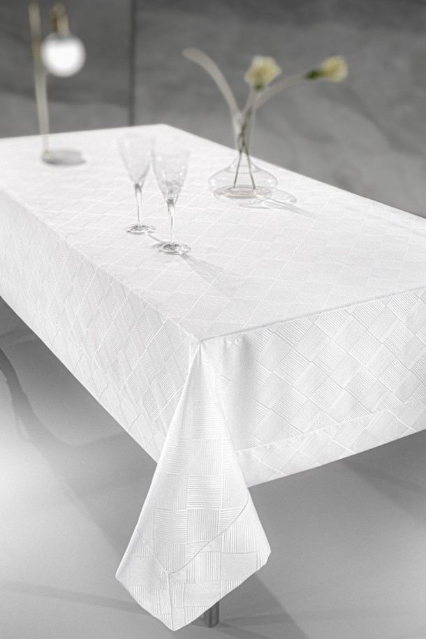 Τραπεζομάντηλο Polyester 160x320εκ. Attitude White Guy Laroche