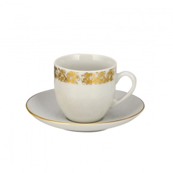 Σετ 6τμχ Φλυτζάνια Καφέ Πορσελάνης WM Collection 100ml N70053 