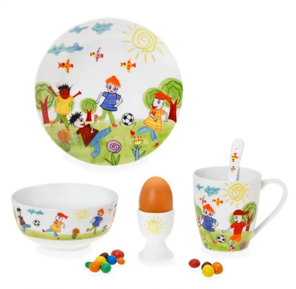 Παιδικό Σετ Φαγητού 5τμχ Πορσελάνης Soccer CRYSPO TRIO 28.3353.90