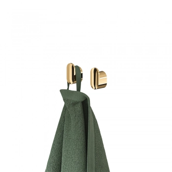 Άγκιστρο Σετ 2τμχ Μεταλλικό Small Cooper Polished Gold 1,4x1,6x2,5εκ.Tiger 800554