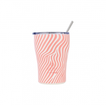 Θερμός-Ποτήρι Ανοξείδωτο Coffee Mug Soft Ripple Save The Aegean 350ml-9x13εκ. Estia 01-31732
