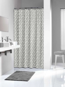 Κουρτίνα Μπάνιου Αδιάβροχη Υφασμάτινη 180x200εκ. Piega Grey Sealskin 233591311