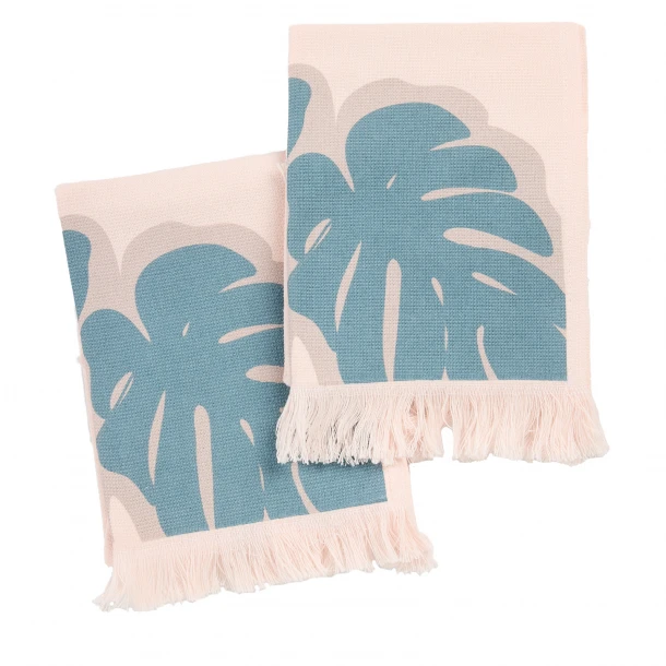 Ποτηρόπανο Σετ 2τμχ Βαμβακερό 30x50εκ. Kitchen 0889 Multi Das Home