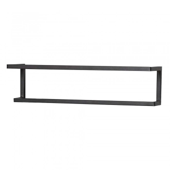 Κρεμάστρα Επιτοίχια Μεταλλική Μαύρη 48x12x12εκ. Carre Sealskin 396230746