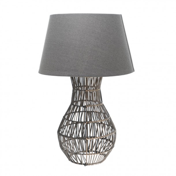 Φωτιστικό Επιτραπέζιο Καφέ-Γκρι 42x65εκ. Zen Collection 23.49244