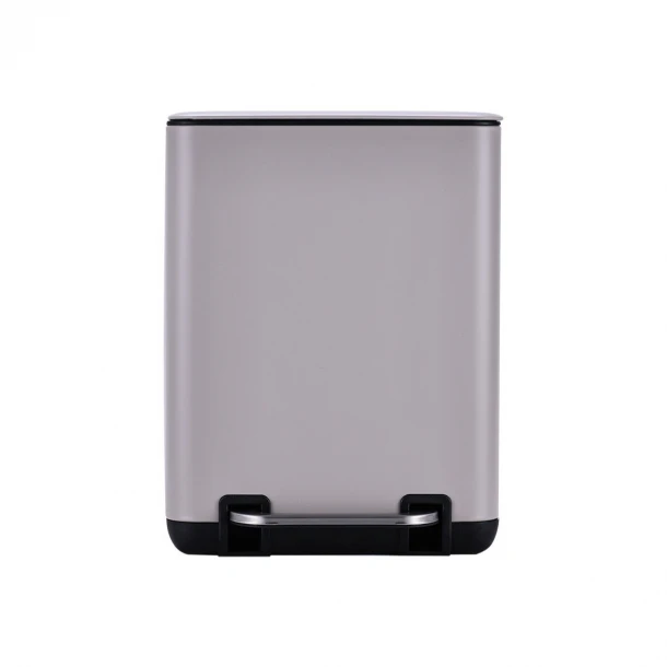 Καλάθι Απορριμμάτων 6lt Soft Close Μεταλλικό Taupe Cubic Estia 24,1x21,3x31,6εκ. 02-20972